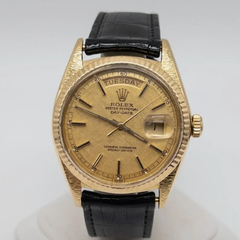 Rolex Mens PRESIDENT 18k Yellow Gold Dial Watch